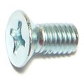 Midwest Fastener M6-1.00 x 12 mm Phillips Flat Machine Screw, Zinc Plated Steel, 20 PK 72454